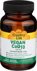 photo du produit vegan co q10 de country life
