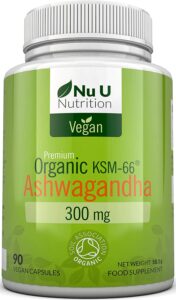 photo de produit organic ashwagandha nu u nutrition