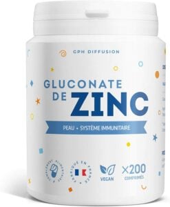 photo de gluconate de zinc de la marque GPH Diffusion