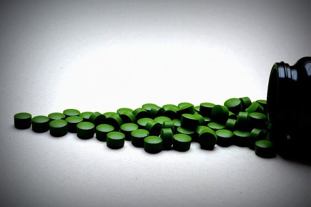 Chlorella en comprimés.