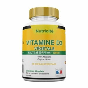 photo de vitamine D3 végétale de la marque Nutricité