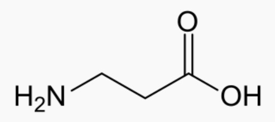 Molécule de bêta-alanine.