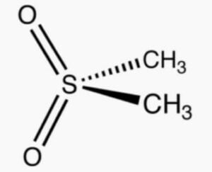 Molécule de méthylsulfonylméthane.