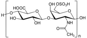 Molécule de chondroïtine sulfate.