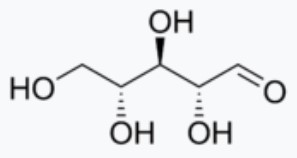 Molécule de D-ribose.