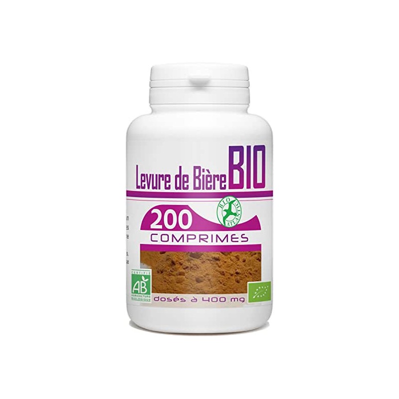 Levure De Bière Bio 400mg - 120 Comprimés - Complément Alimentaire Adulte - Neuf