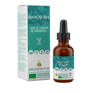 photo de l'huile de chanvre au cannabidiol de biocalma