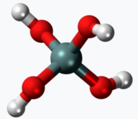 Molécule d'acide orthosilicique.