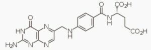 Molécule de Vitamine B9.