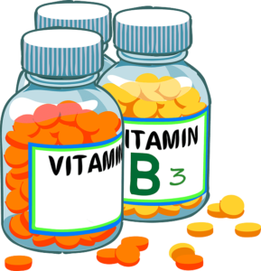 Hexanicotinate d'inositol ou vitamine B3.