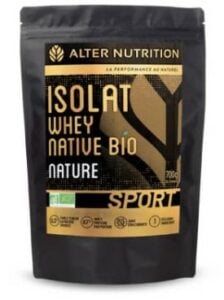 Isolat Whey Native bio d'Alter Nutrition.