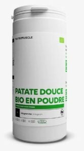 Poudre de patate douce bio de la marque Nutrimuscle.