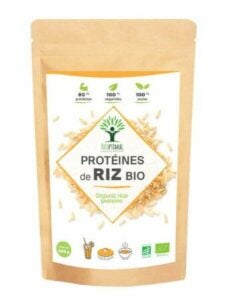 Protéines de riz de la marque Bioptimal.