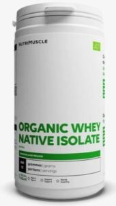 Whey Isolat Bio de la marque Nutrimuscle.