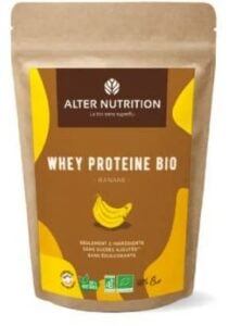 Whey protéine bio de la marque Alter Nutrition.