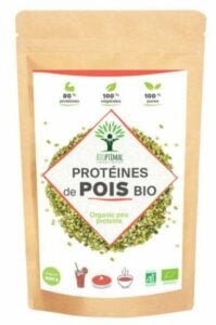 Protéines de pois de la marque Bioptimal.