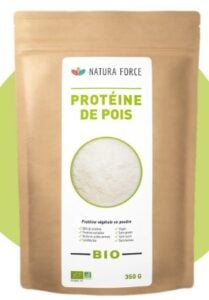 Protéine de pois bio de la marque Natura Force.