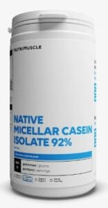 Native Micellar Casein Isolate 92% de Nutrimuscle.