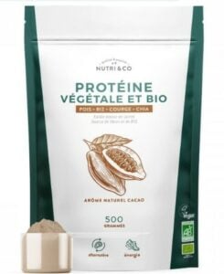 Protéine végétale et bio de la marque Nutri and Co.