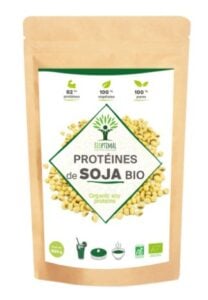 Protéines de soja de la marque Bioptimal.