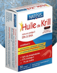 Huile de krill de la marque Natésis.