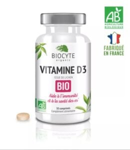 Photo de la Vitamine D3 de Biocyte.